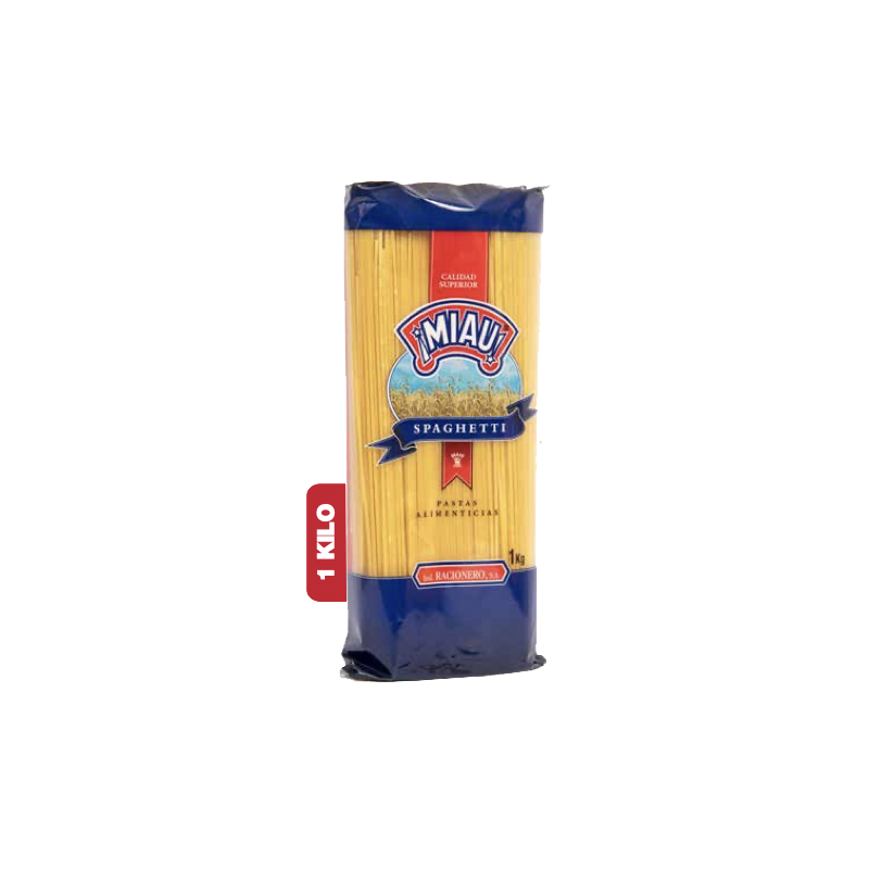 Spaghetti Pasta - Espaguetti Miau 1kg Spaghetti Pasta - Espaguetti Miau 1kg