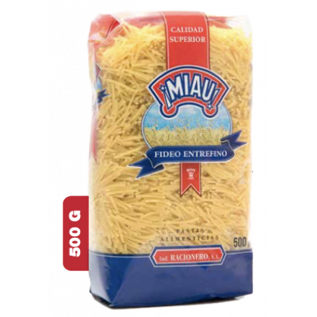Fine Fideo Pasta - Fideo Entrefino Miau 500g