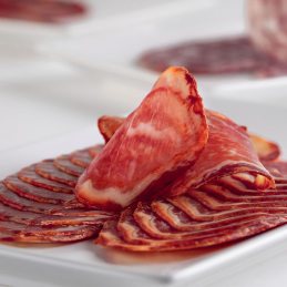 Trio of Sliced Acorn-Fed Gourmet Products with Shoulder Ham