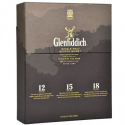 Glenfiddich whiskey 3 pack