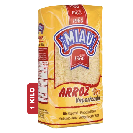 Parboiled rice - Arroz Vaporizado Miau