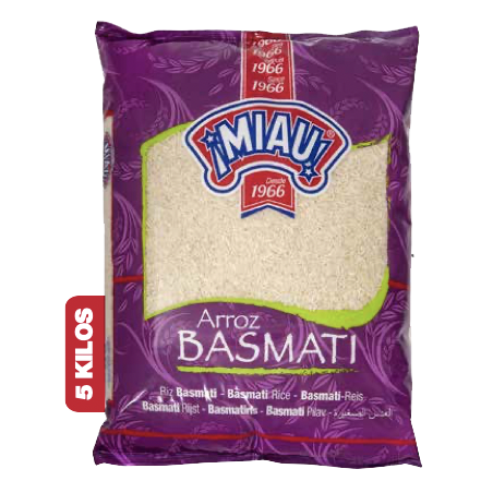Basmati Rice - Arroz Basmati Miau 5kg